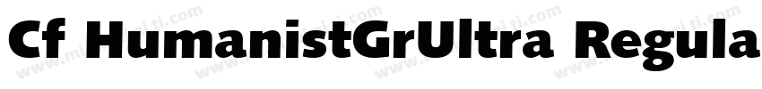Cf HumanistGrUltra Regular字体转换